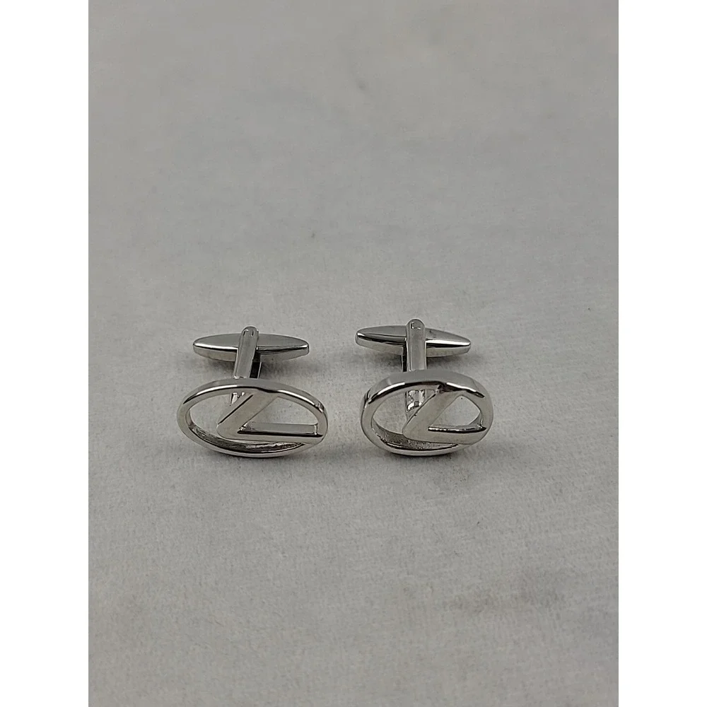 Lexus Auto Silvertone Cufflinks New Without Tags